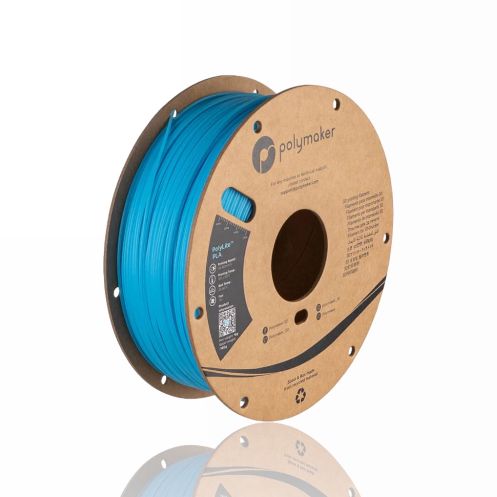 PLA PolyLite™ 1kg Luminous Blue - Polymaker – LINHA ANTIGA (Consultar Descrição) - Image 2