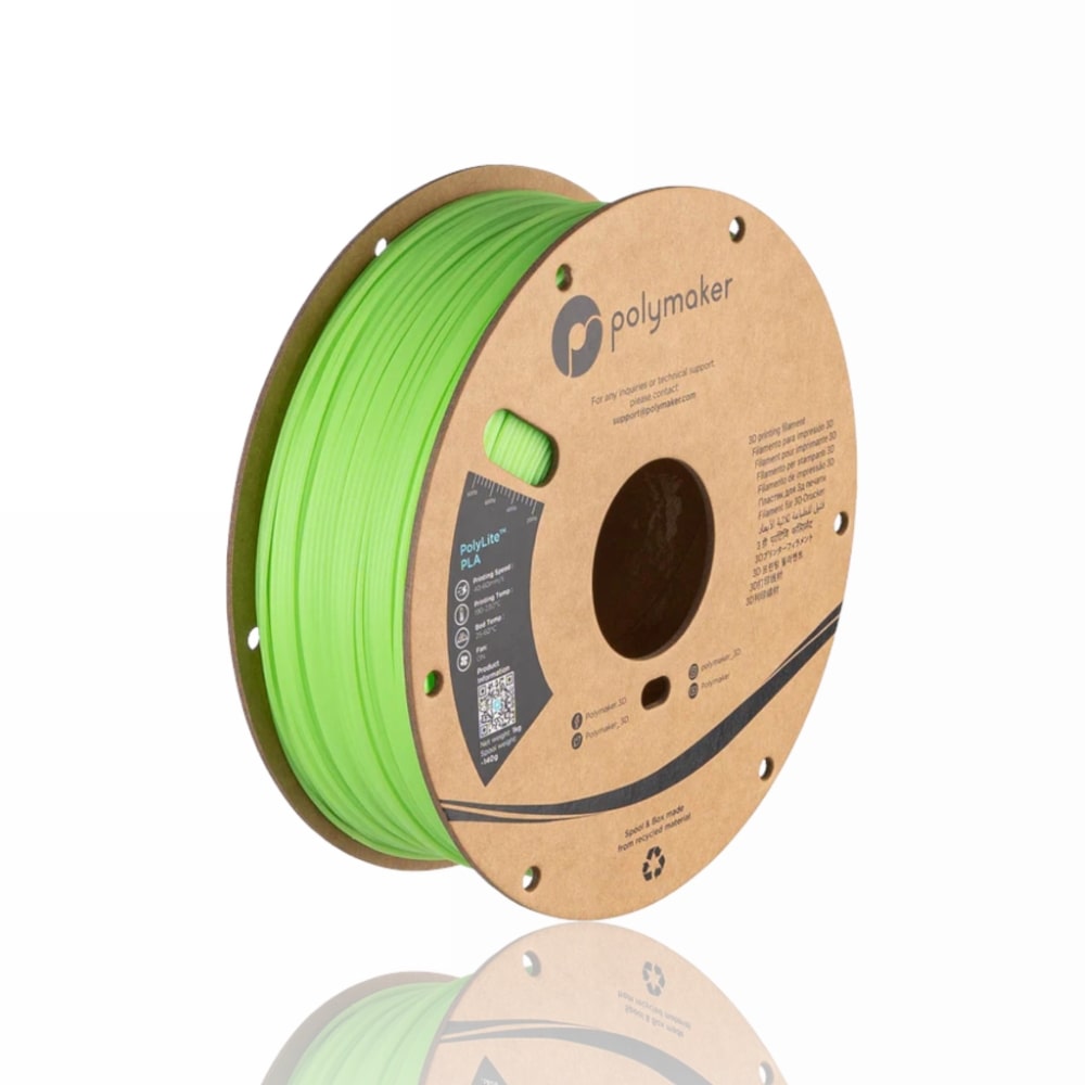 PLA PolyLite™ 1kg Luminous Green - Polymaker – LINHA ANTIGA (Consultar Descrição) - Image 3
