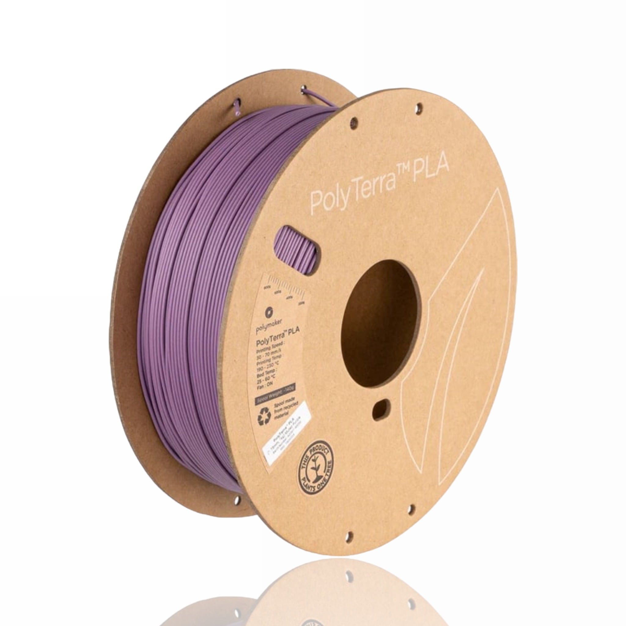 PLA Polyterra 1kg Muted Purple - Polymaker – LINHA ANTIGA (Consultar Descrição)