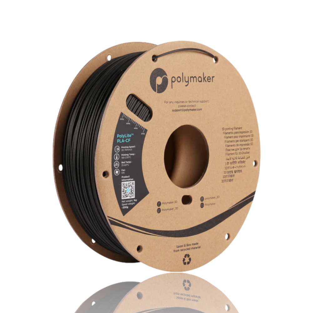 PLA-CF PolyLite Black 1kg - Polymaker