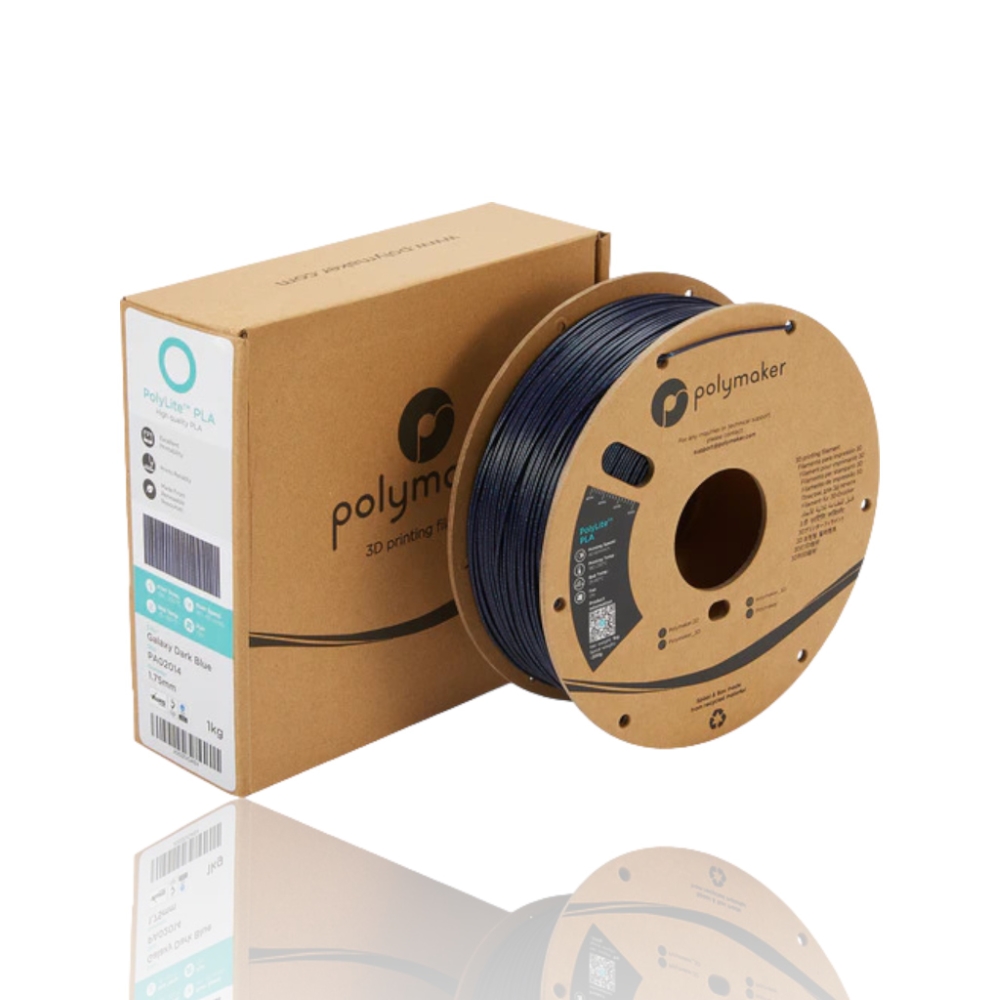 PLA PolyLite 1kg Galaxy Dark Blue - Polymaker – LINHA ANTIGA (Consultar Descrição) - Image 2