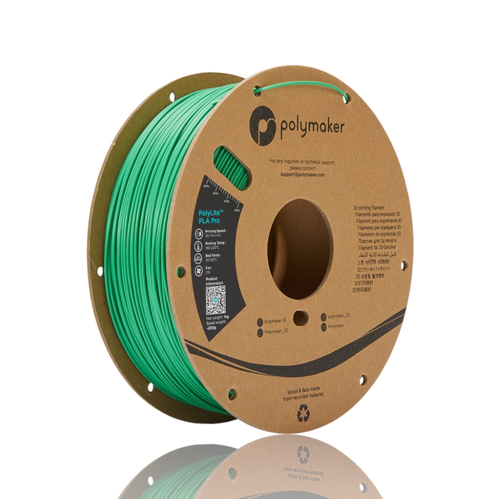 PLA Pro PolyLite 1kg Green - Polymaker