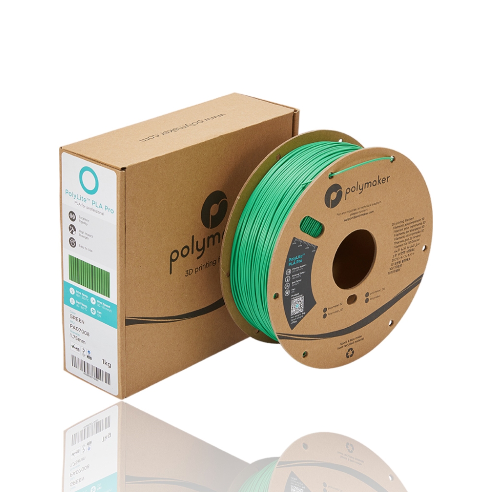 PLA Pro PolyLite 1kg Green - Polymaker - Image 2