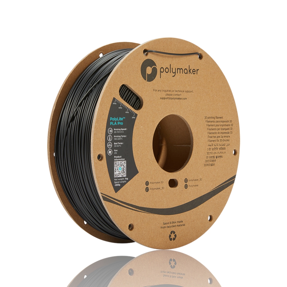 PLA Pro PolyLite 1kg Black - Polymaker