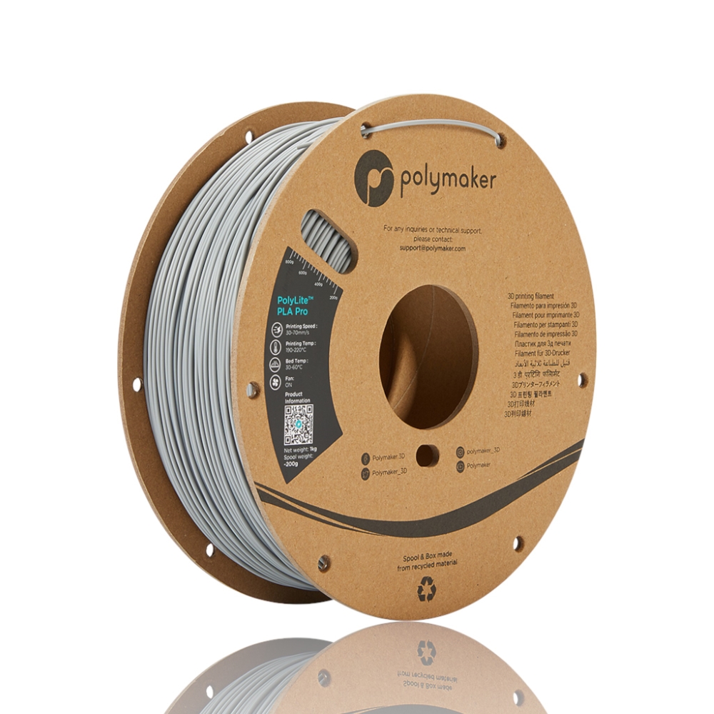PLA Pro PolyLite 1kg Grey - Polymaker