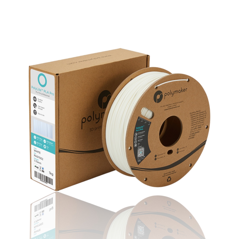 PLA Pro PolyLite 1kg White - Polymaker - Image 6