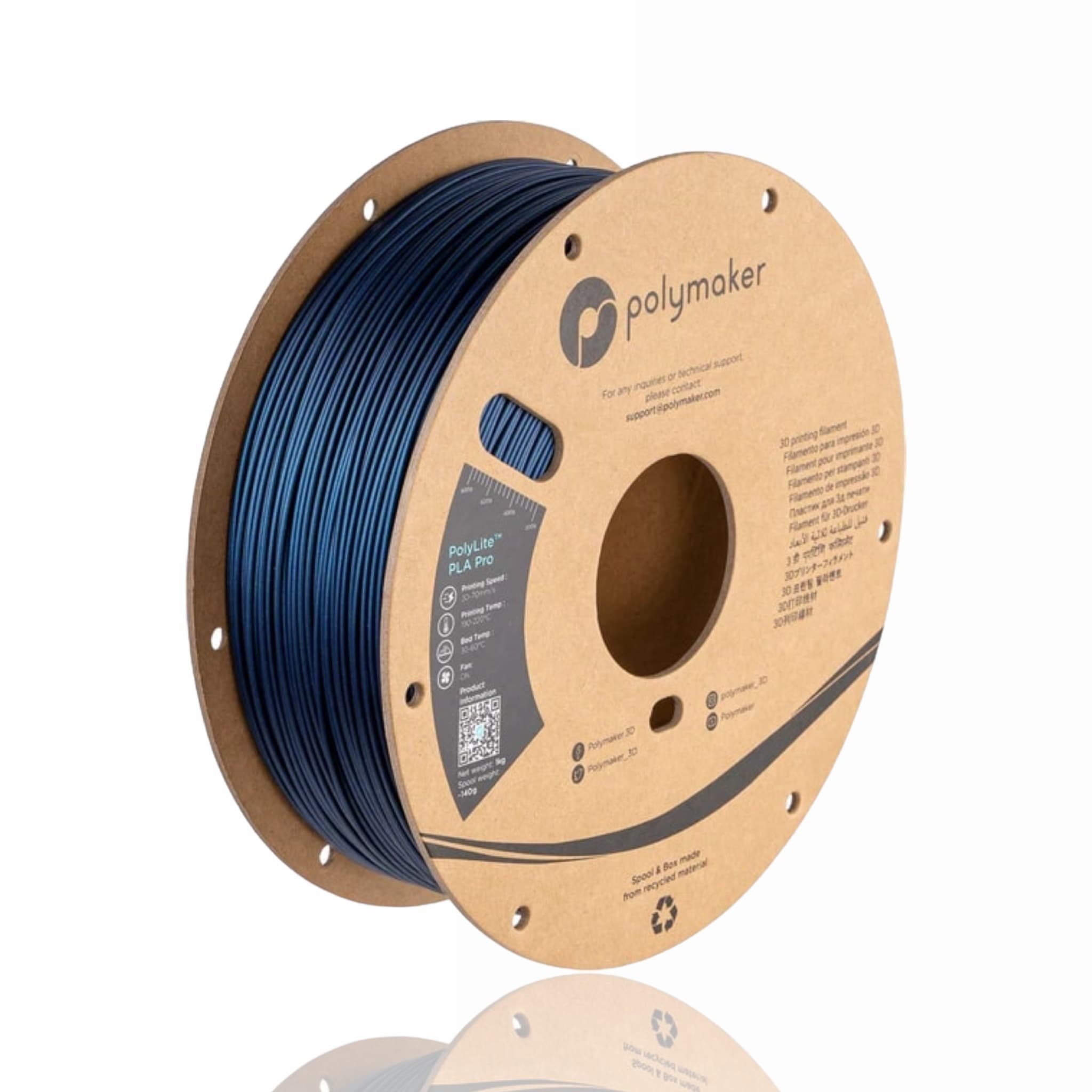 PLA Pro PolyLite 1kg Metallic Blue - Polymaker – LINHA ANTIGA (Consultar Descrição)