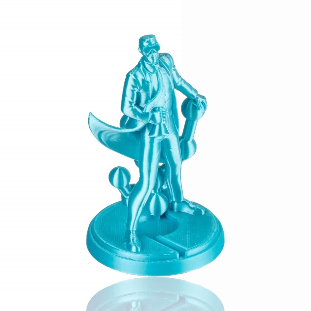 PLA PolyLite™ Silk 1kg Light Blue - Polymaker – LINHA ANTIGA (Consultar Descrição) - Image 2