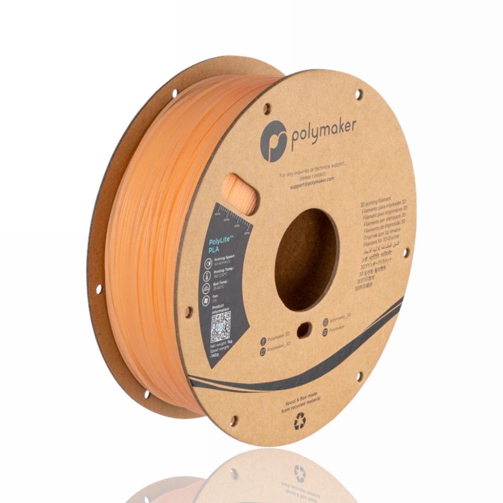 PolyLite™ PLA UV Color Changing (Natural/Orange) - Polymaker – LINHA ANTIGA (Consultar Descrição) - Image 4