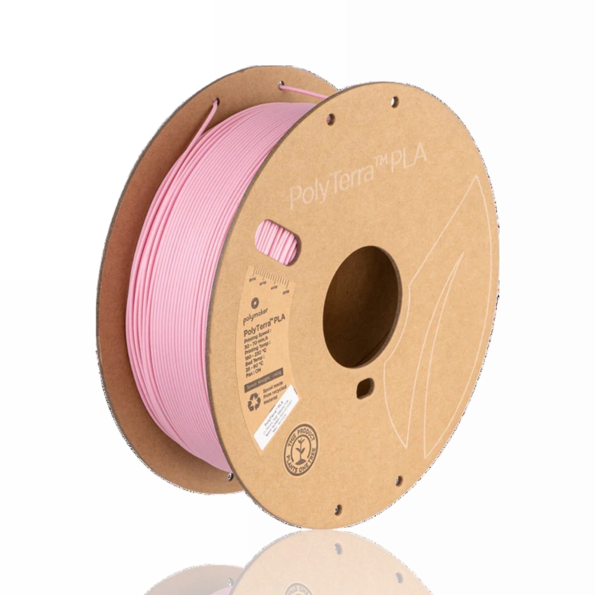 PLA Polyterra 1kg Sakura Pink - Polymaker – LINHA ANTIGA (Consultar Descrição)