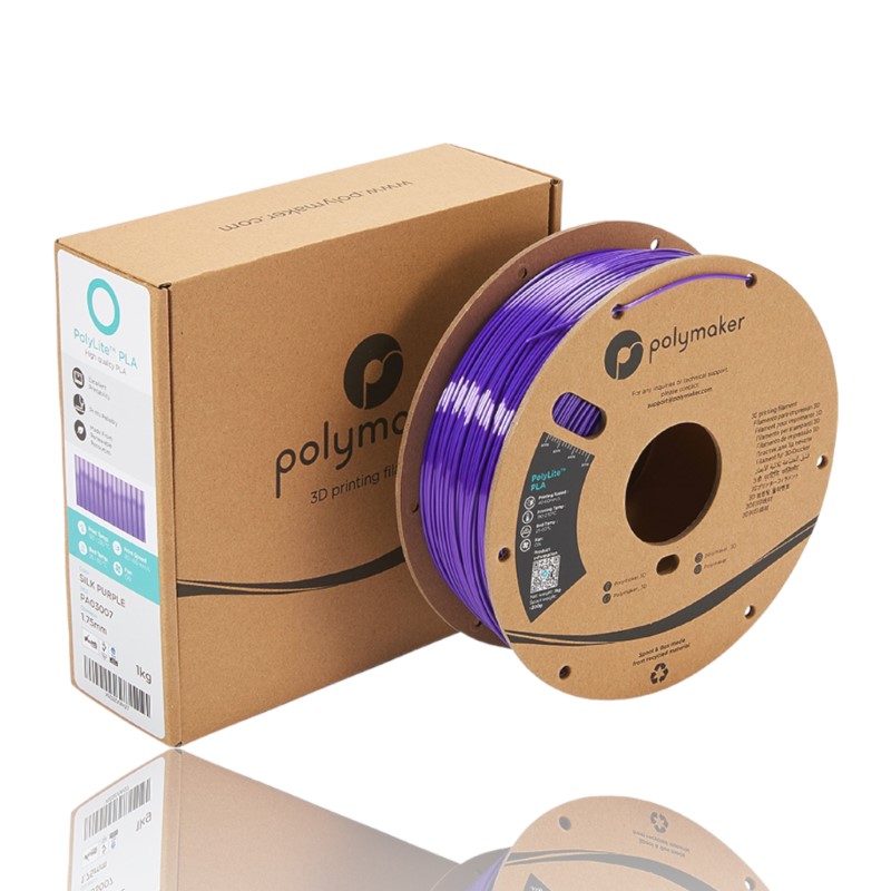 PLA PolyLite™ Silk 1kg Purple - Polymaker – LINHA ANTIGA (Consultar Descrição) - Image 3