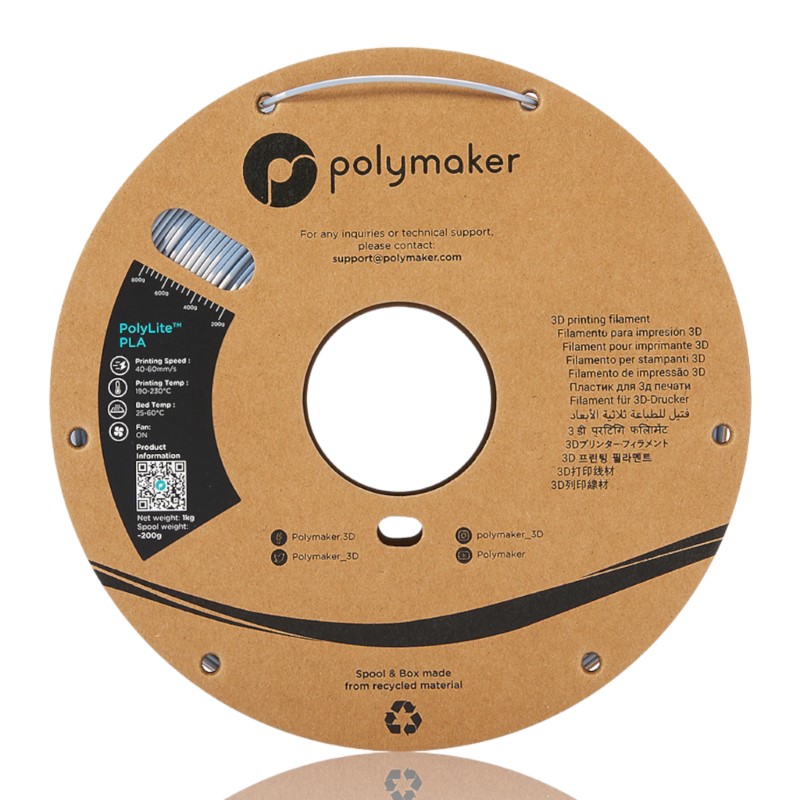 PLA PolyLite™ Silk 1kg Silver - Polymaker – LINHA ANTIGA (Consultar Descrição) - Image 7