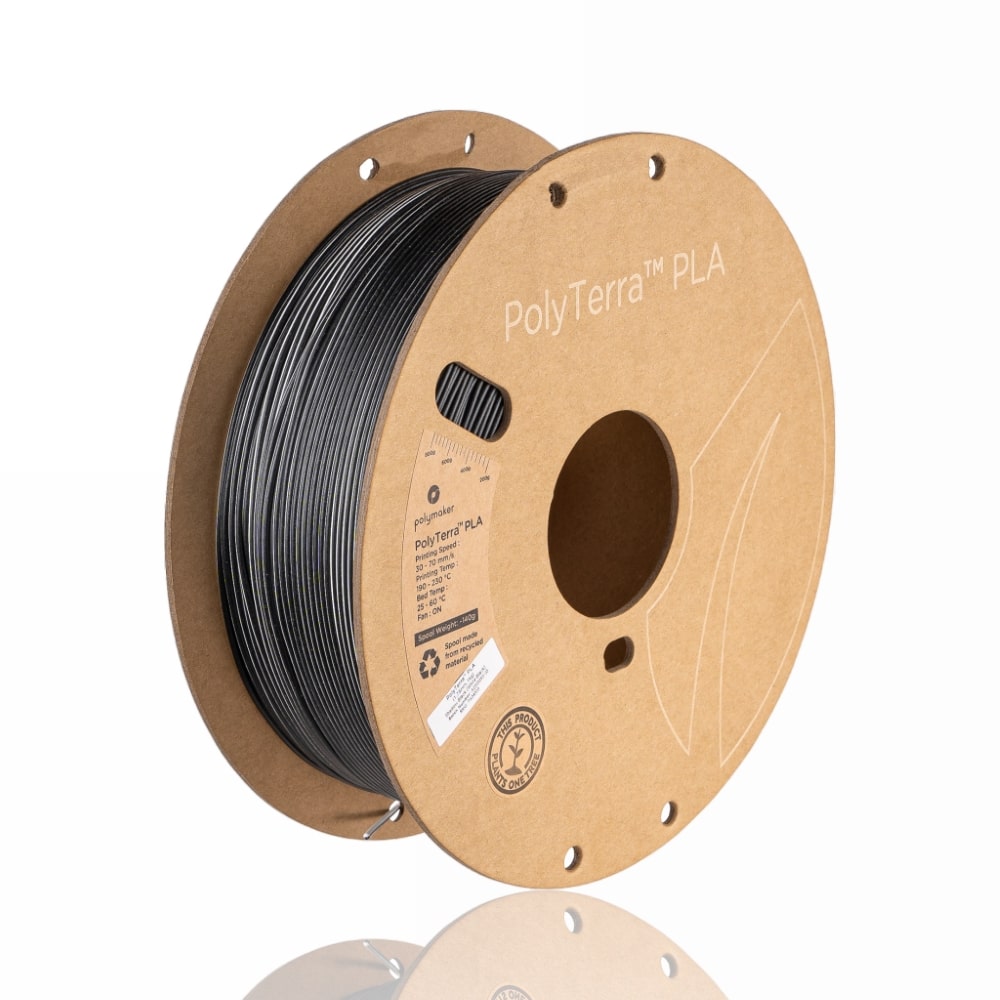 PLA Dual-Color Polyterra 1kg Shadow Black (White-Black) - Polymaker – LINHA ANTIGA (Consultar Descrição) - Image 2
