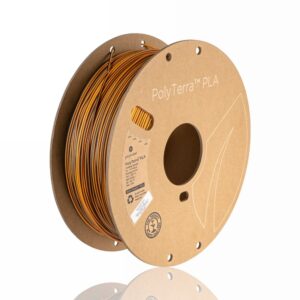 PLA Dual-Color Polyterra 1kg Shadow Orange (Orange-Black) - Polymaker – LINHA ANTIGA (Consultar Descrição)