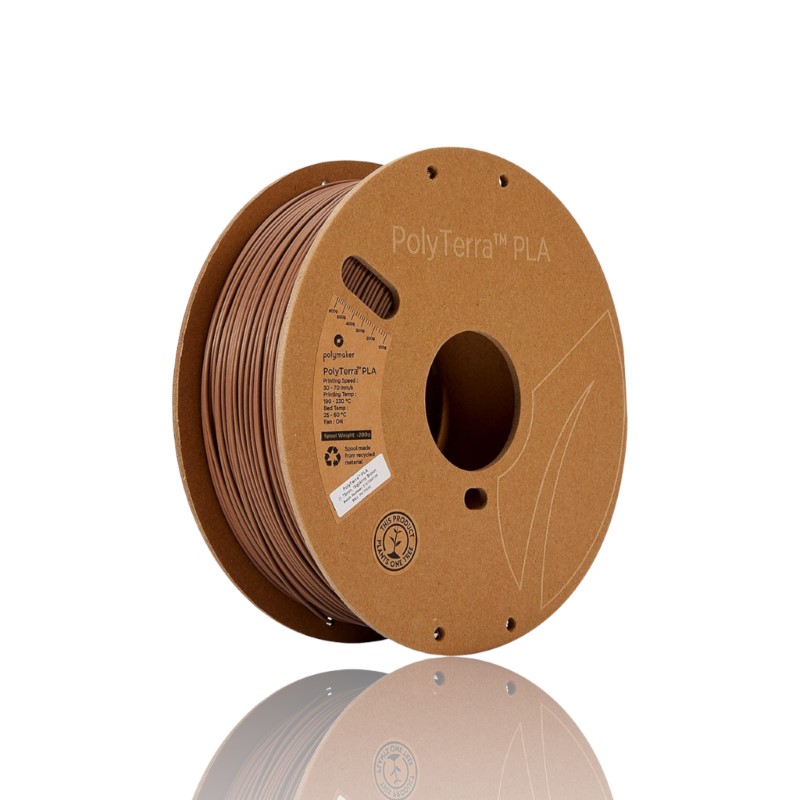 PLA Polyterra 1kg Army Brown - Polymaker – LINHA ANTIGA (Consultar Descrição)