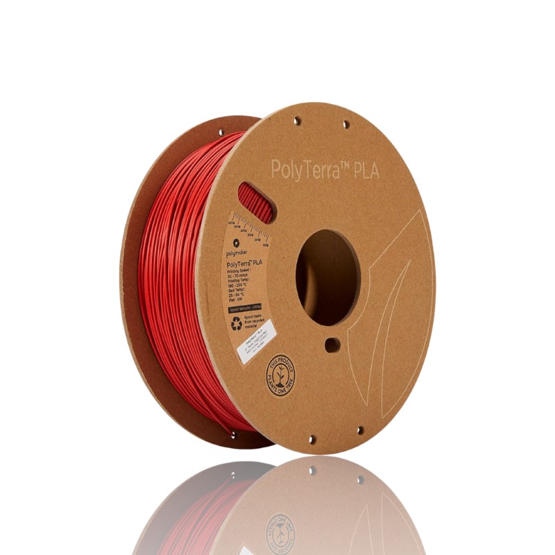 PLA Polyterra 1kg Army Red - Polymaker – LINHA ANTIGA (Consultar Descrição)