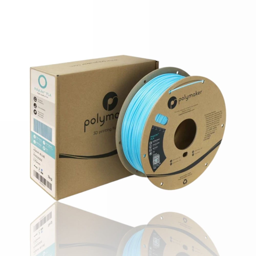 PLA PolyLite 1kg Sky Blue - Polymaker – LINHA ANTIGA (Consultar Descrição) - Image 2
