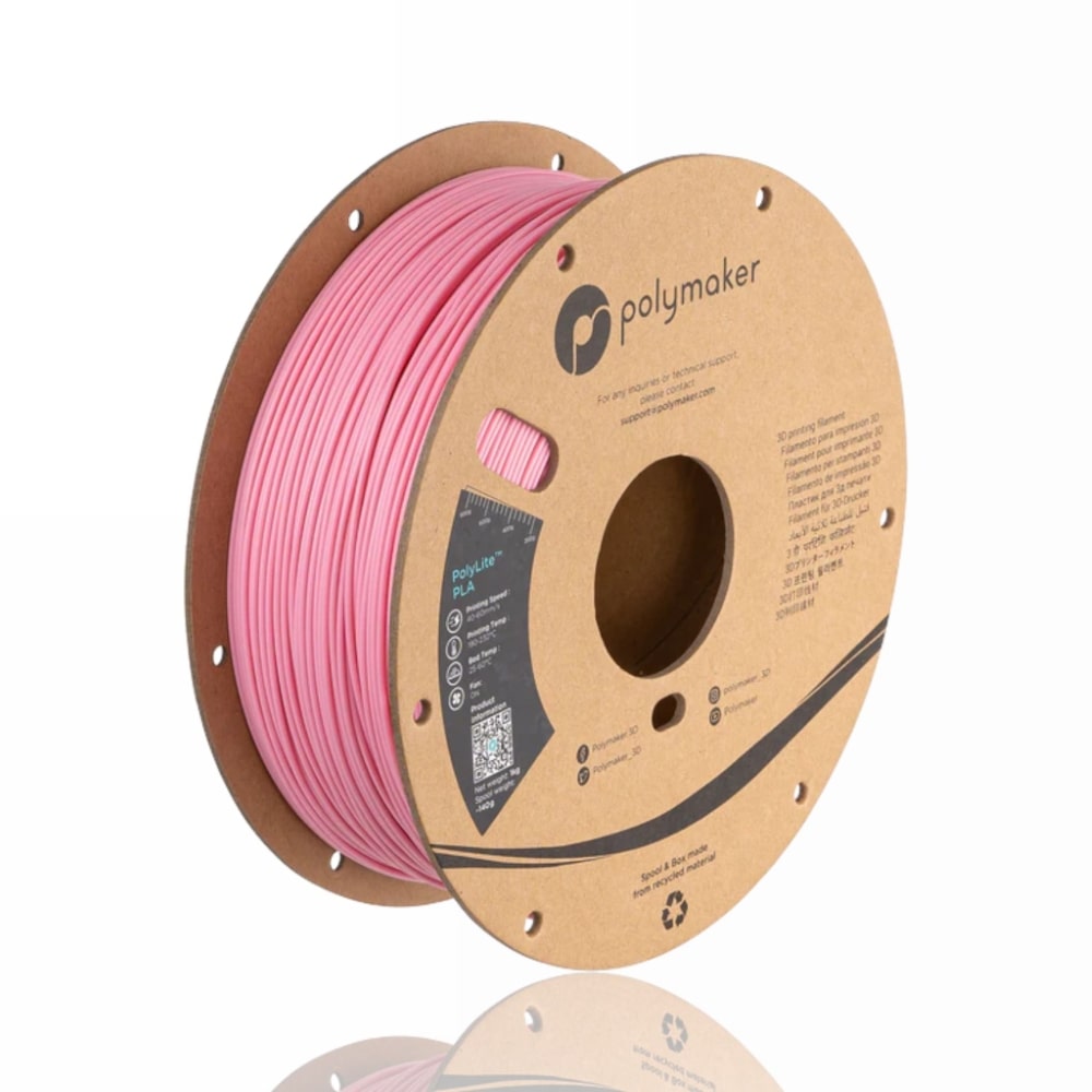 PLA PolyLite 1kg Pink - Polymaker – LINHA ANTIGA (Consultar Descrição)