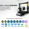 PACK Prusa MK3s+ Original Ultimate + Extrusor Bondtech LGX CHT Mosquito Vanadium MONTADA