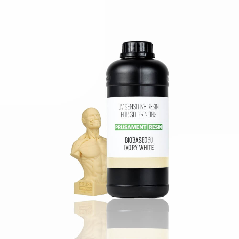 Prusament Resin 1kg BioBased60 Ivory White - Prusa Original - Image 6