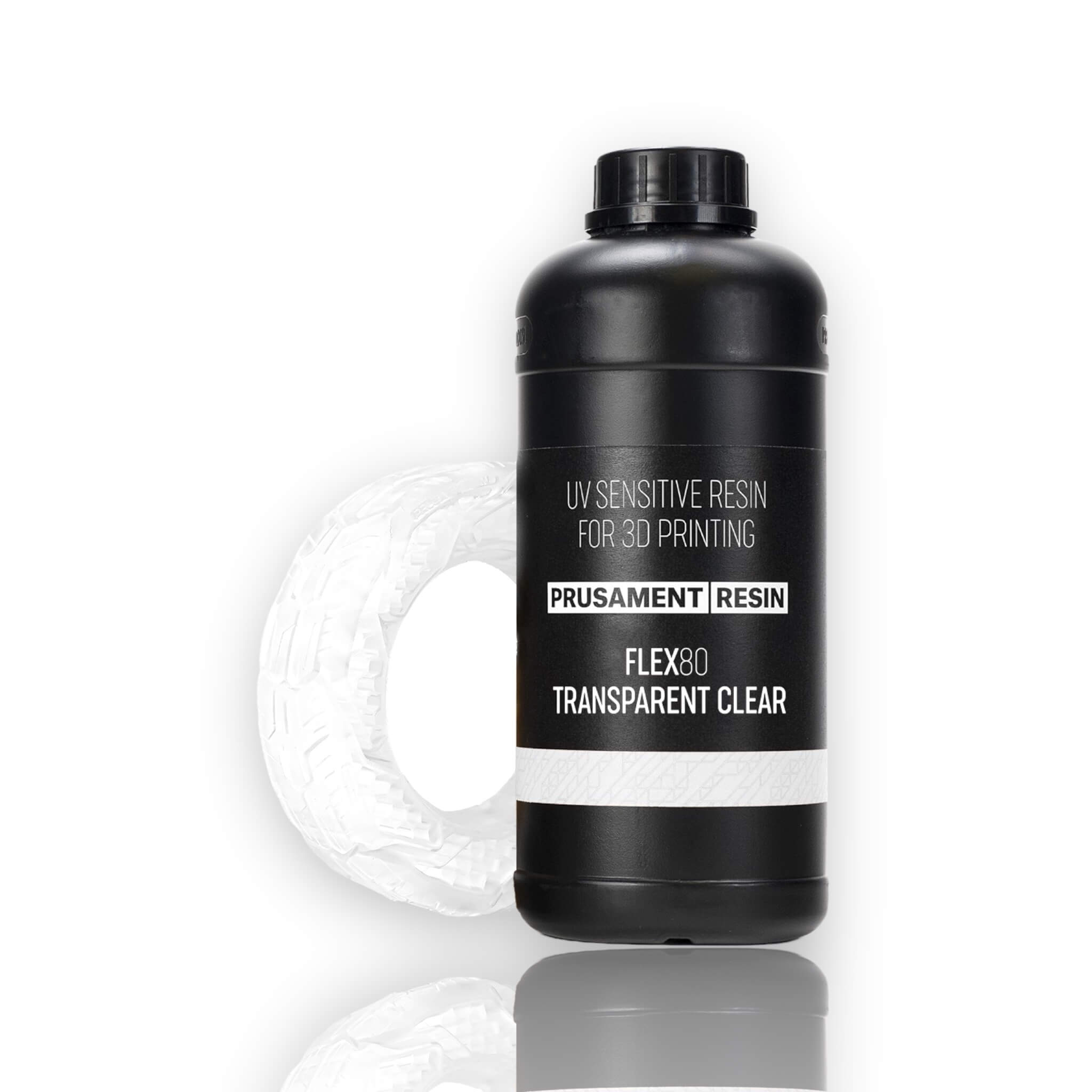 Prusament Resin 1kg Flex80 Transparent - Prusa Original