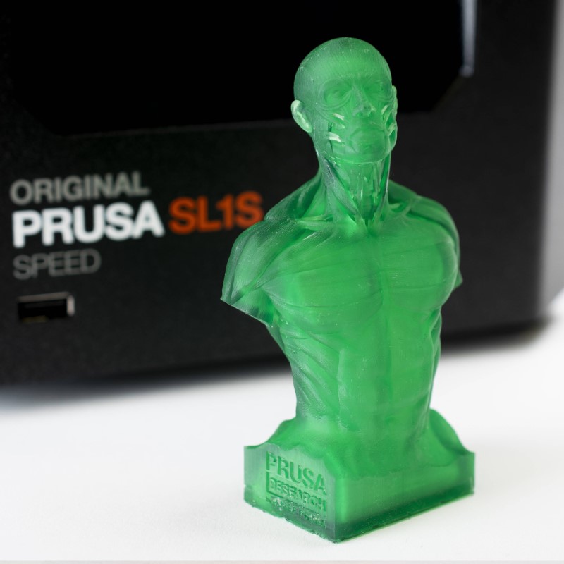 Prusament Resin Tough Transparent Green 1kg - Prusa Original - Image 2