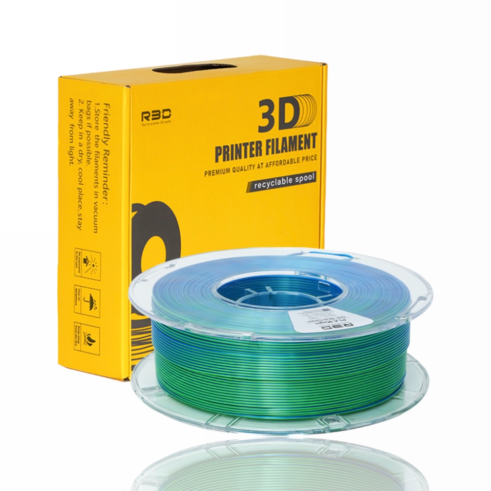 PLA Magic Dual Color 1kg Blue Green - R3D - Image 3