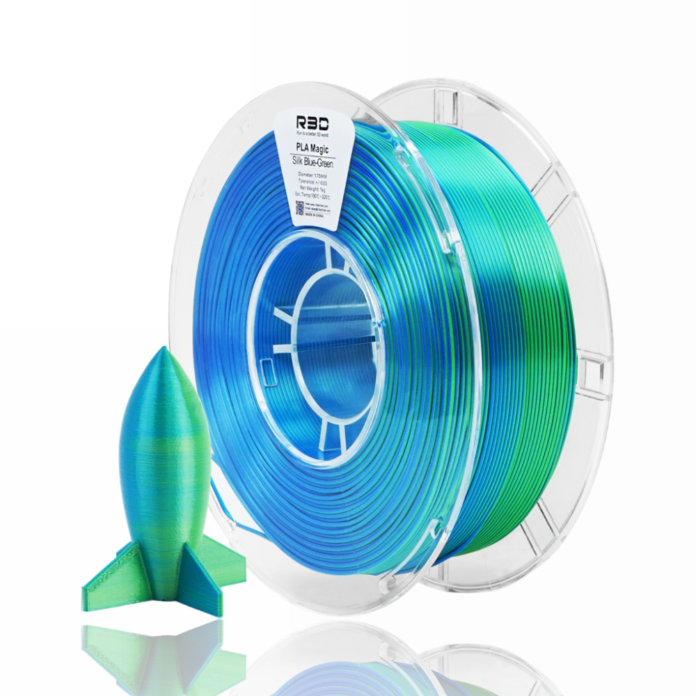 PLA Magic Dual Color 1kg Blue Green - R3D