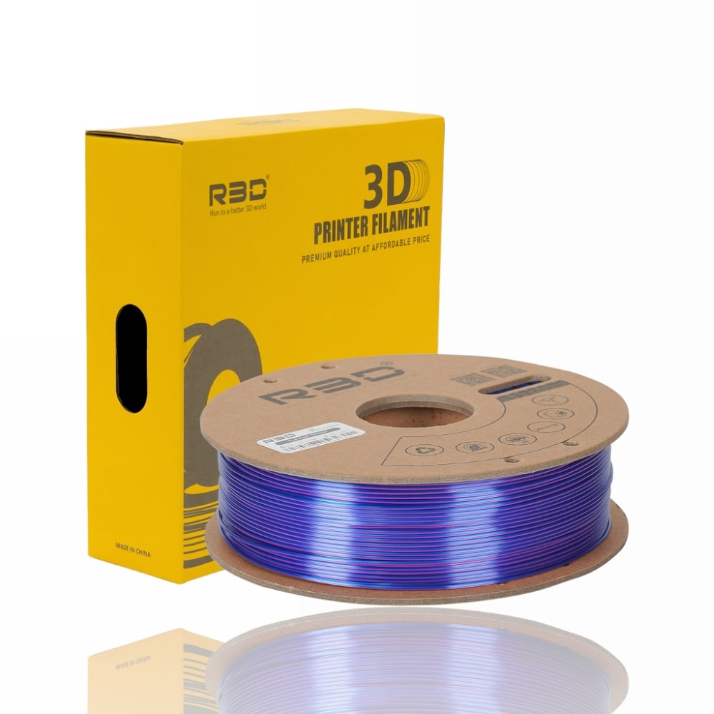 PLA Magic TriColor 1kg (Blue + Purple + Black) - R3D - Image 3