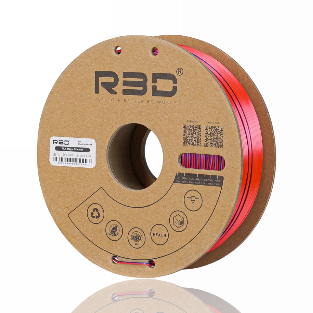 PLA Magic TriColor 1kg (Blue + Purple + Red) - R3D - Image 4