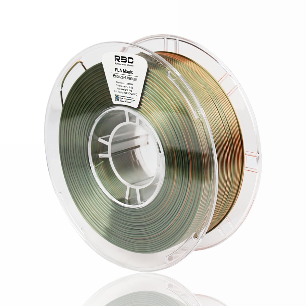 PLA Magic Dual Color 1kg Bronze Orange - R3D - Image 4