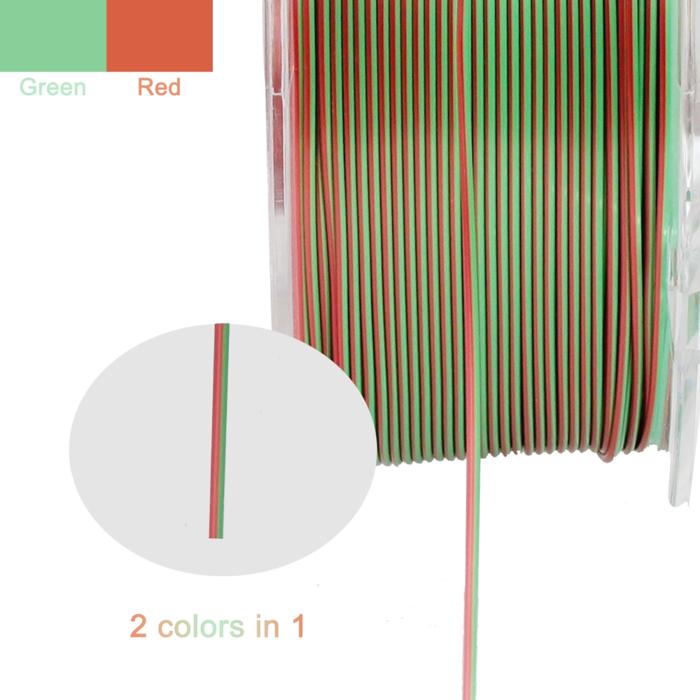 PLA Magic Dual Color 1kg Red Green - R3D - Image 4