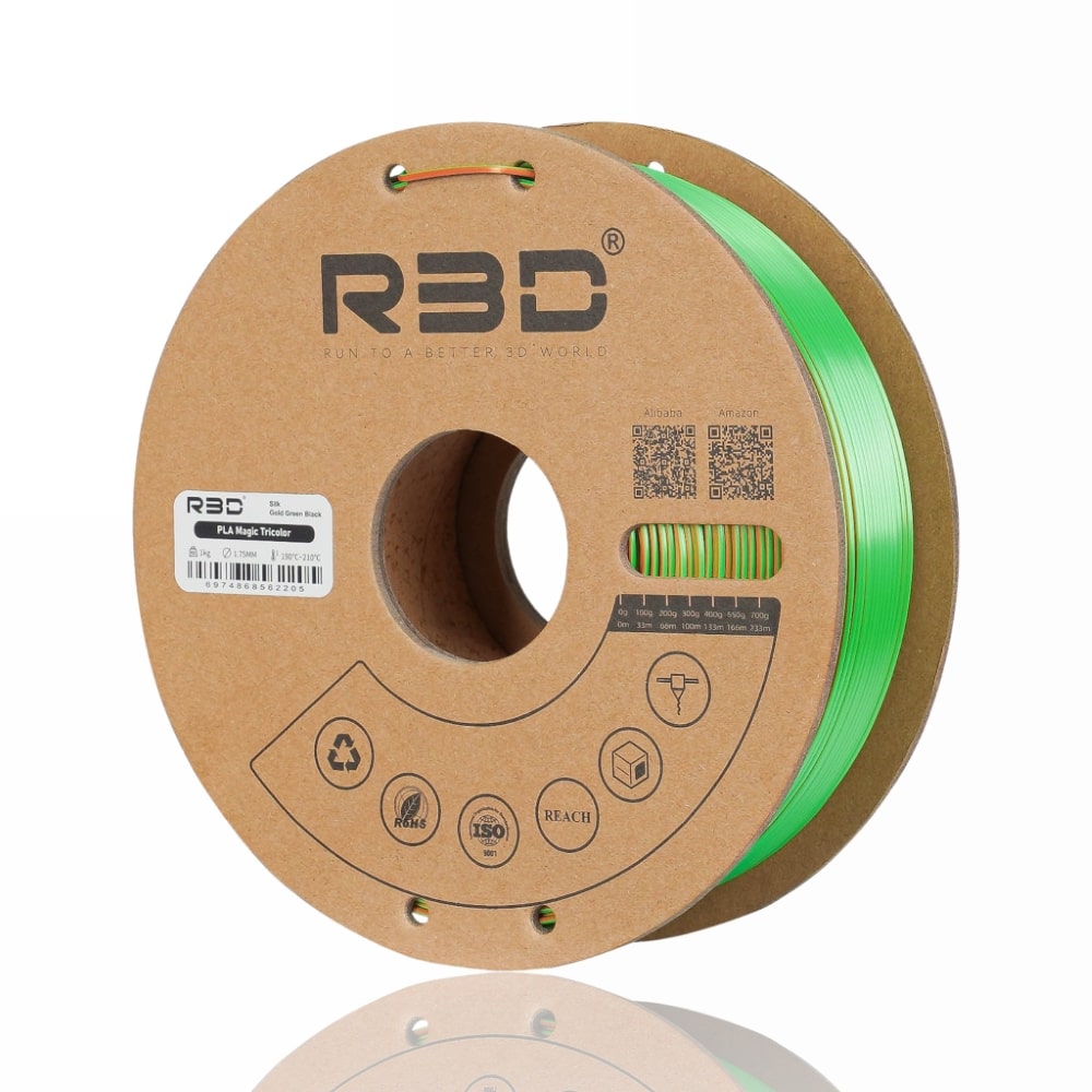 PLA Magic TriColor 1kg (Gold + Green + Black) - R3D