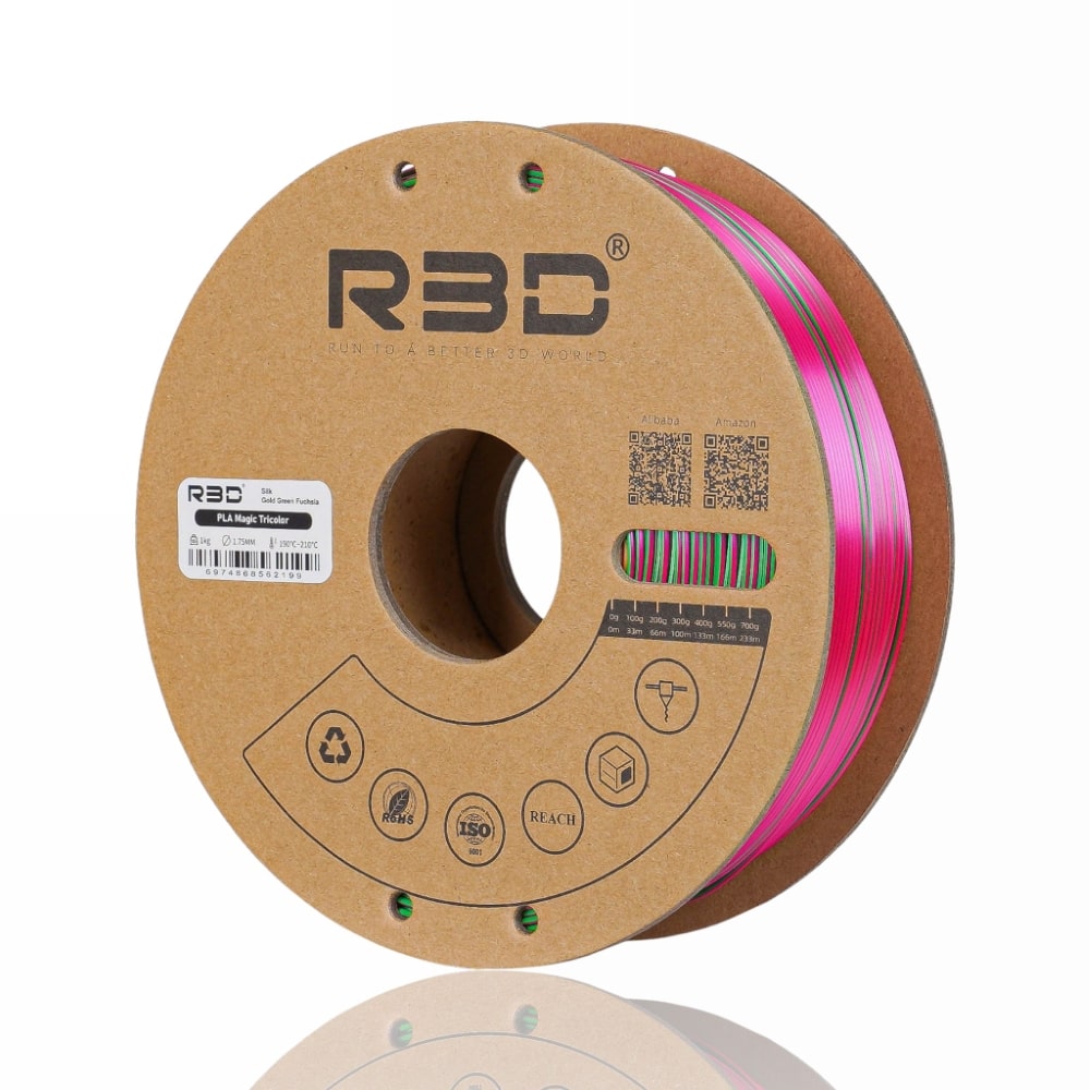 PLA Magic TriColor 1kg (Gold + Green + Fuchsia) - R3D