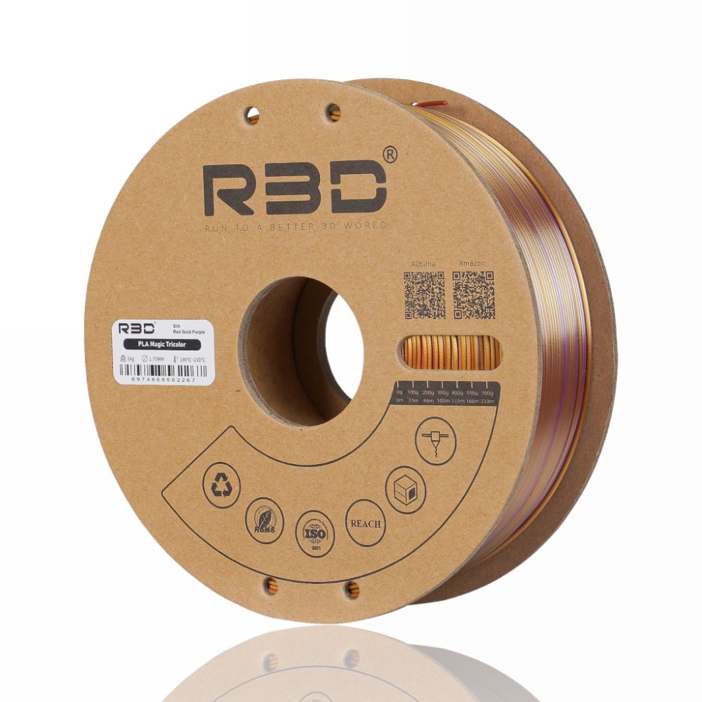 PLA Magic TriColor 1kg (Red + Gold + Purple) - R3D