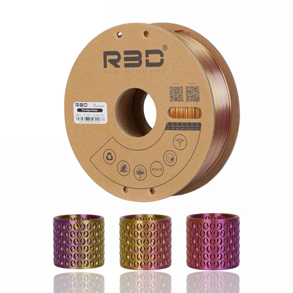 PLA Magic TriColor 1kg (Red + Gold + Purple) - R3D - Image 3