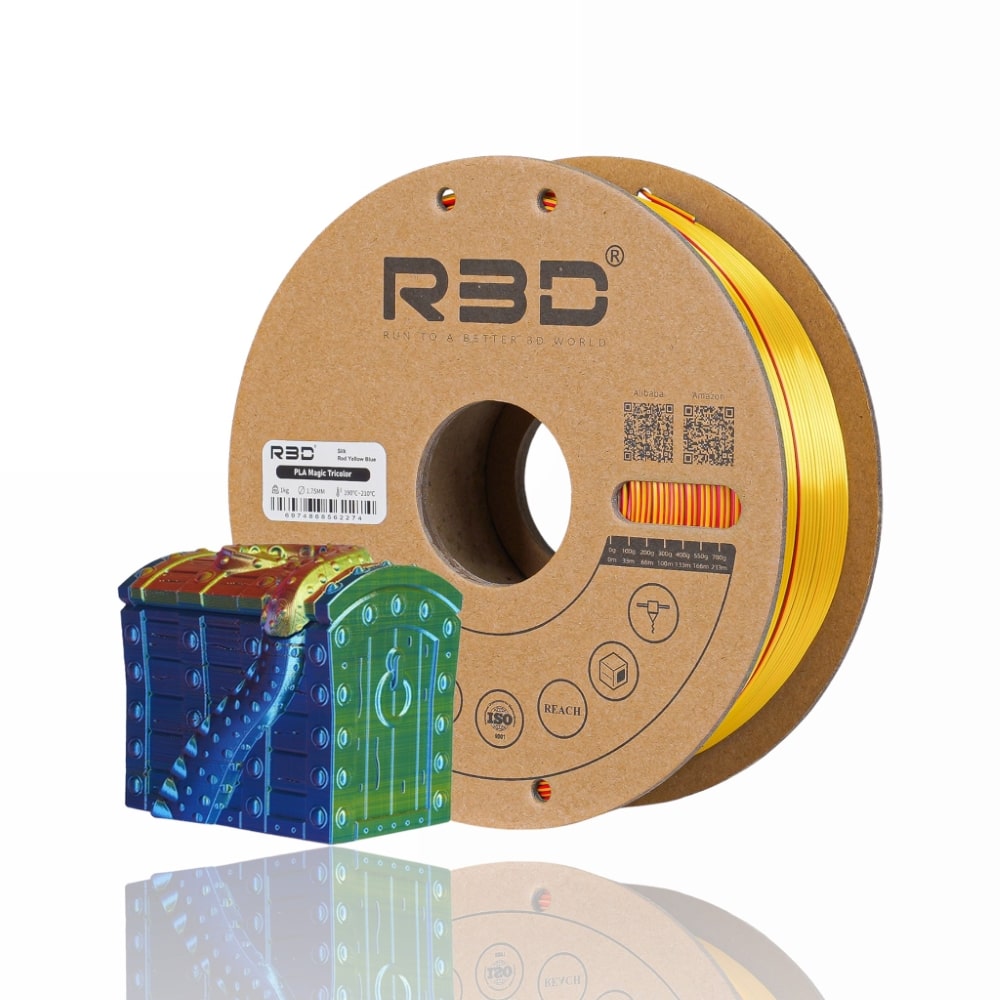 PLA Magic TriColor 1kg (Red + Yellow + Blue) - R3D