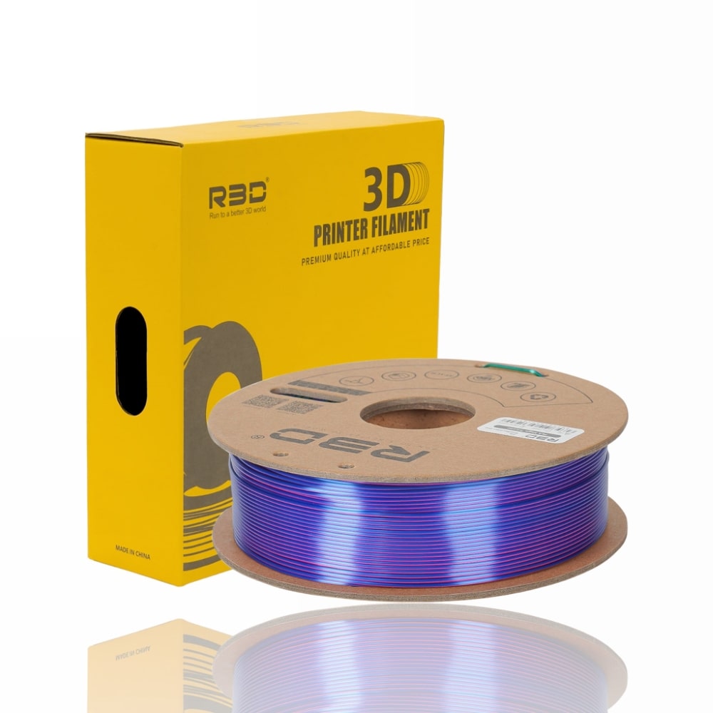 PLA Magic TriColor 1kg (Rose-Red Pink + Green + Blue) - R3D - Image 2