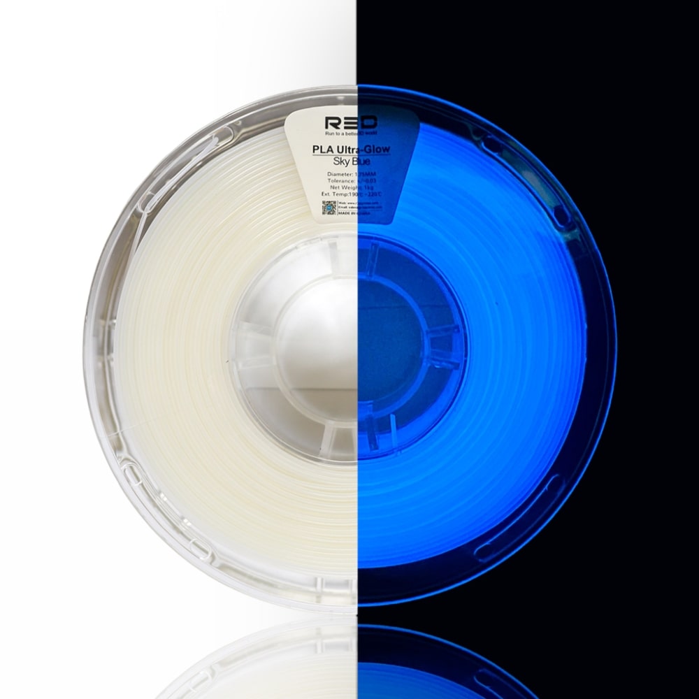 PLA Glow 1kg Sky Blue - R3D