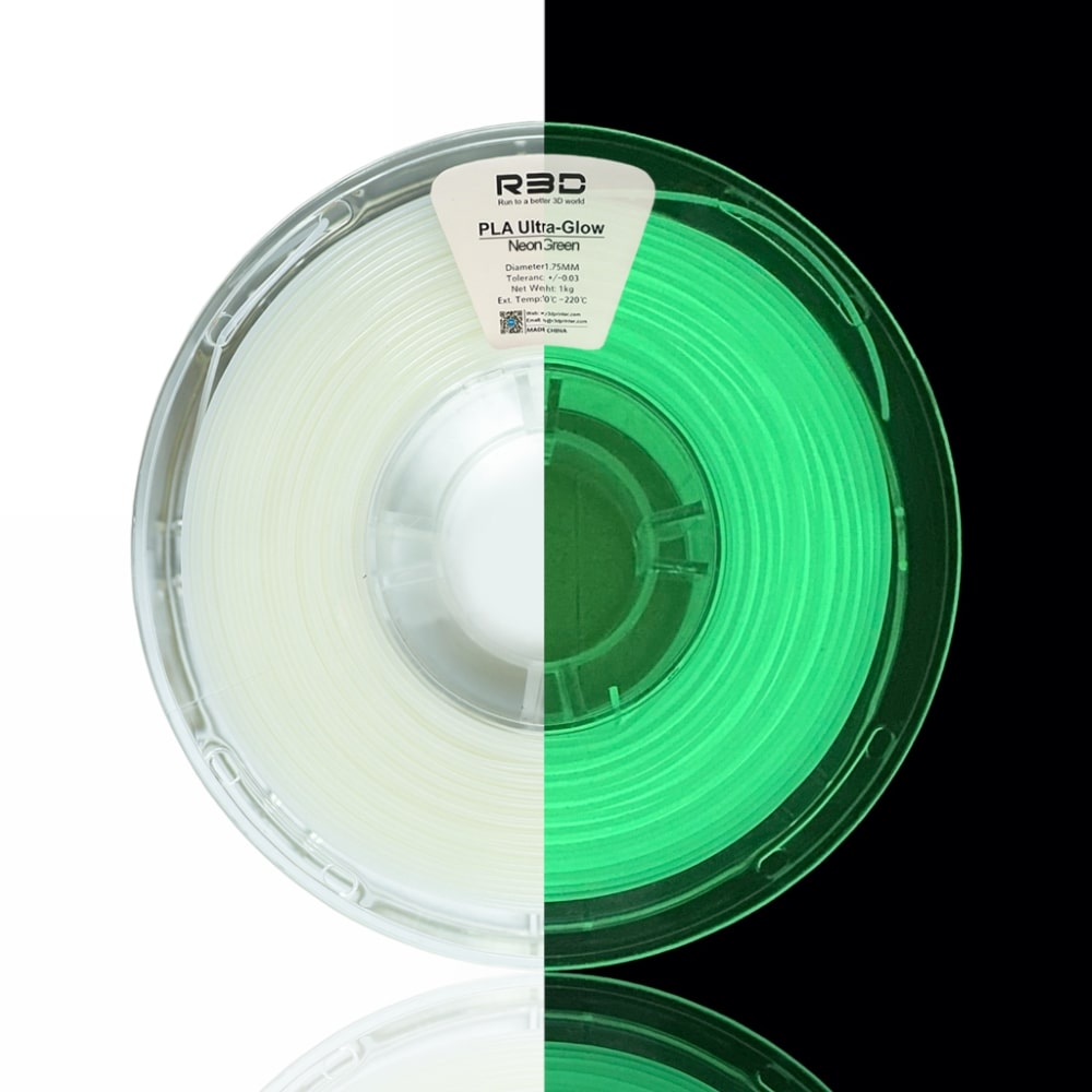 PLA Glow 1kg Green - R3D