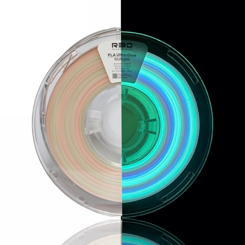 PLA Glow 1kg Rainbow Multicolor - R3D