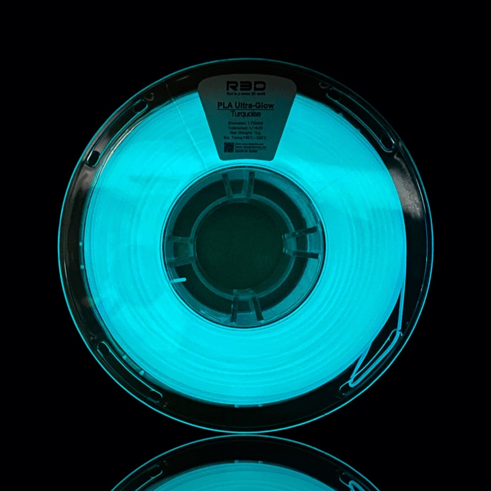 PLA Glow 1kg Turquoise - R3D - Image 3