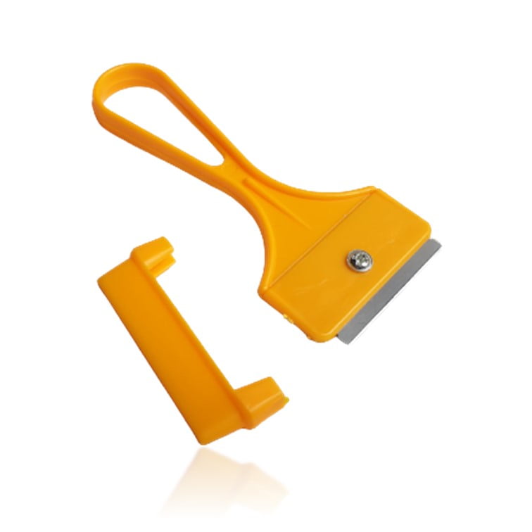 Espátula Raspador de Plástico com lâmina de metal (Razor Scraper) Amarelo - OEM - Image 2