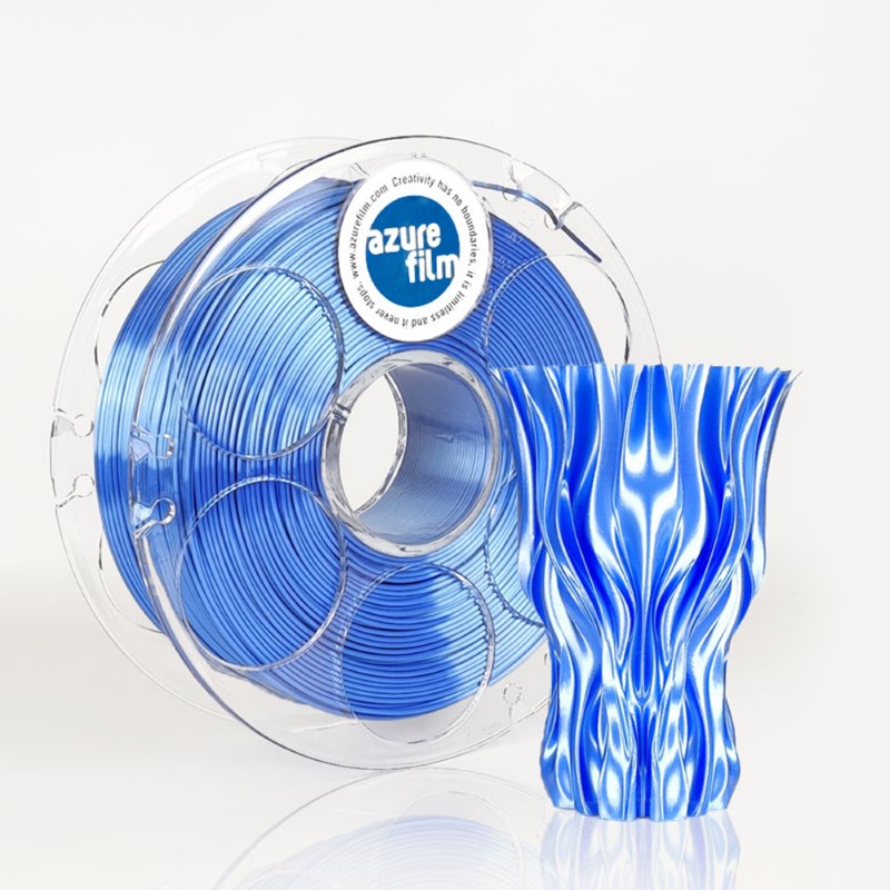 PLA 1kg Silk Ocean Blue - Azurefilm - Image 9