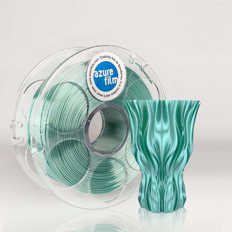 PLA 1kg Silk Turquoise Blue - Azurefilm - Image 7