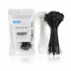 Abraçadeiras de Fivela de fixação Nylon 300 x 4mm Preto (100pcs fivelas) - OEM