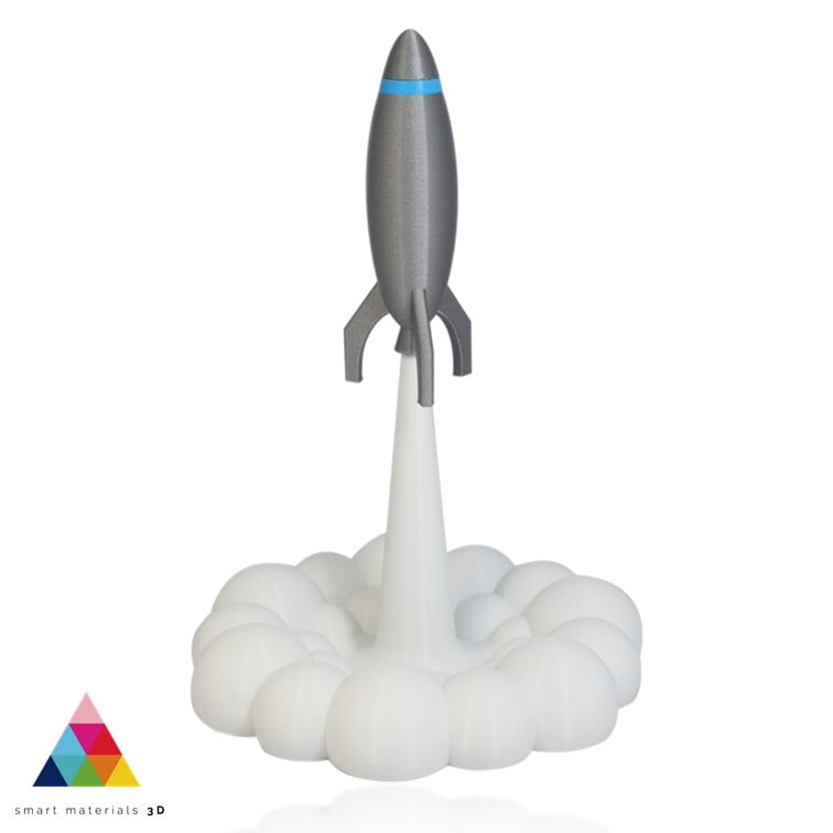 Smartfil PLA GLITTER SILVER L 1kg Prata  - Smart Materials 3D - Image 6