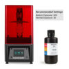 1000g Resina Impressão 3D Fotopolímero ABS Smoky Black - Elegoo Mars