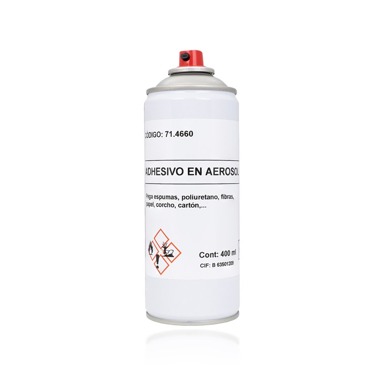 Spray Cola Transparente 400ml (Espuma Poliuretano, Polietileno, Fibras de Papel, cartão, Cortiça) - OEM