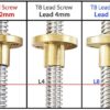 Porca T8 Anti-Backlash para Varões Trapezoidal T8 8mm Lead Passo 8mm (Lead Screw Flexible)  - AIMSOAR